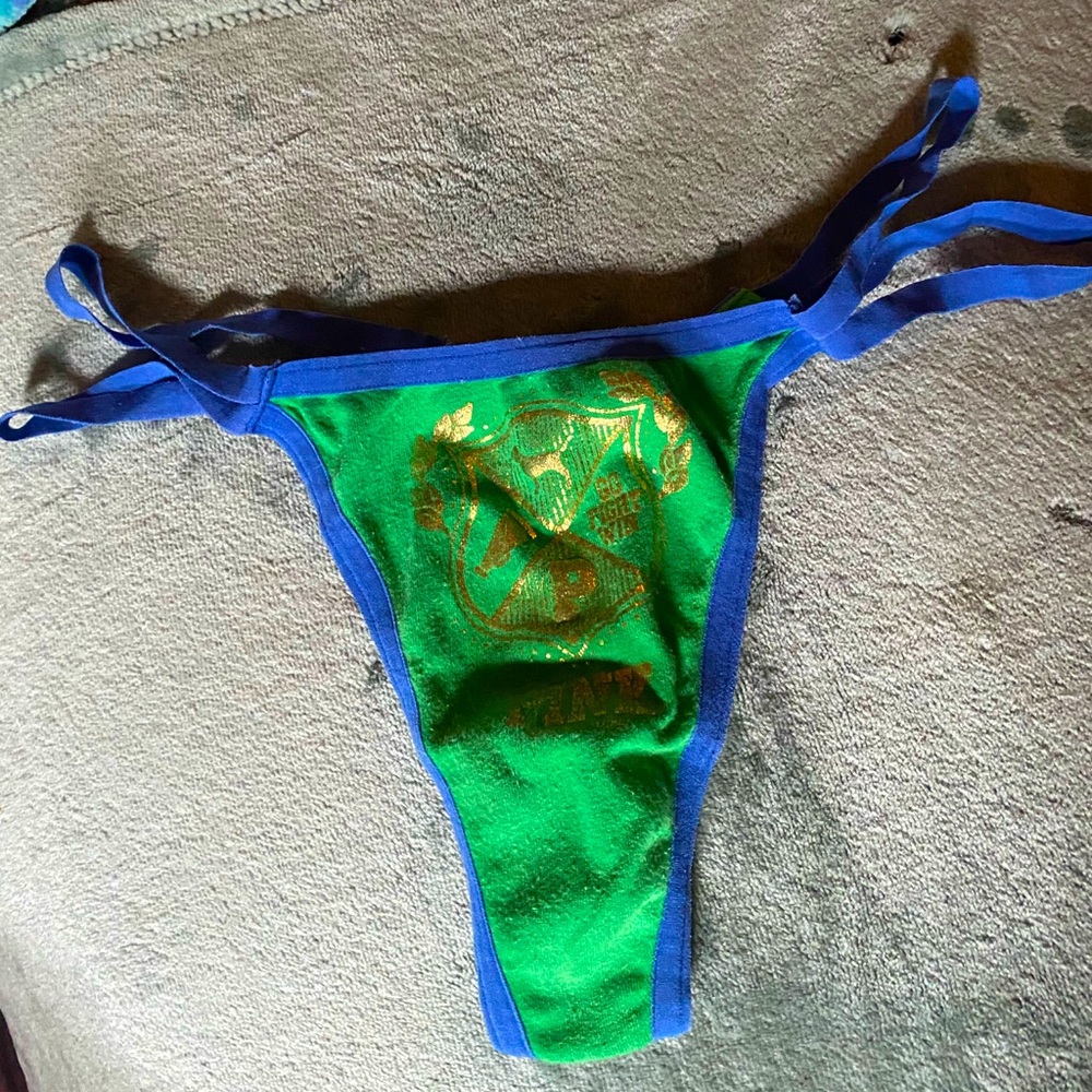 Vintage PINK Victoria’s Secret Double Strap Thong Panties